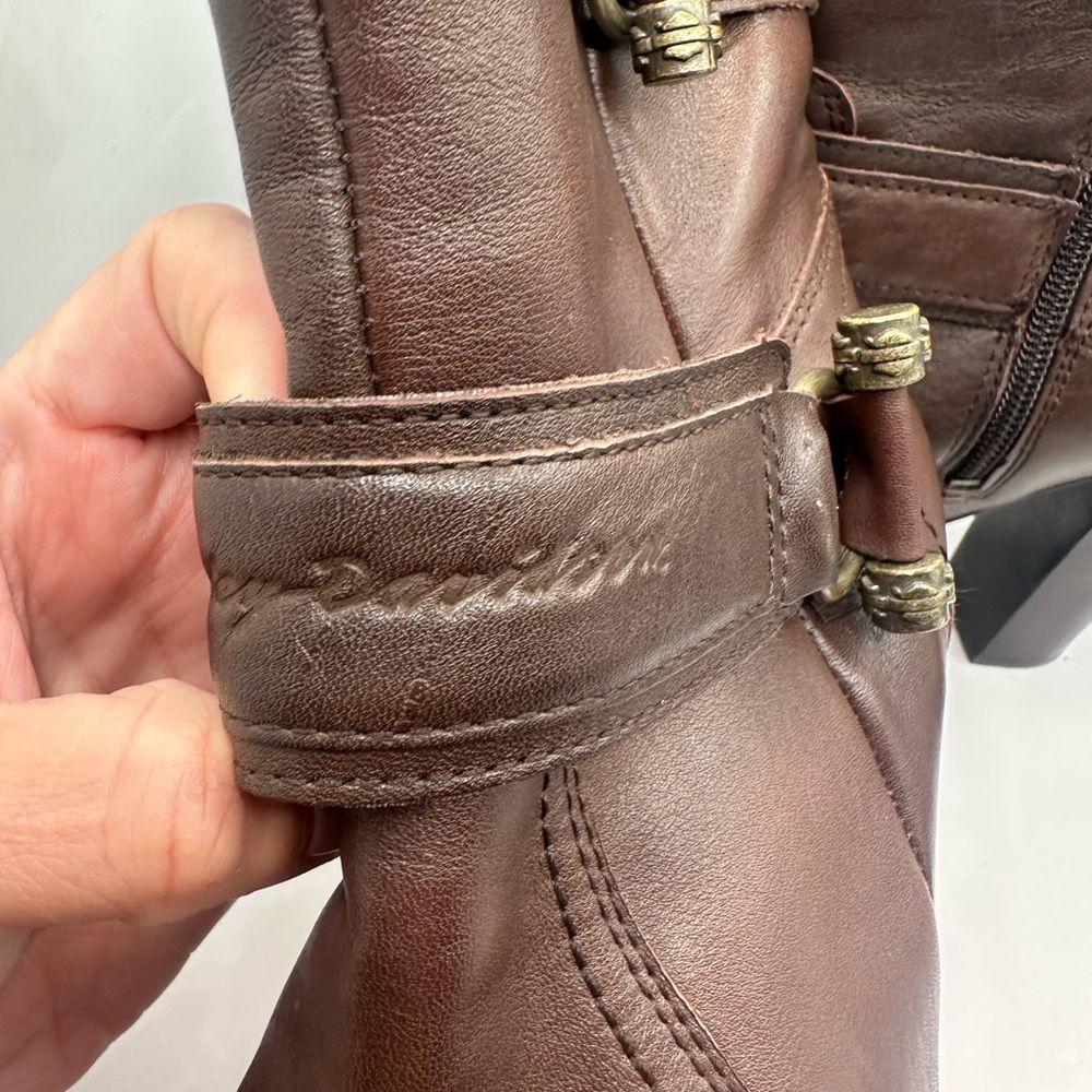 Harley Davidson Marissa Brown Platform Leather Boots Size 10 — image 7 of 8